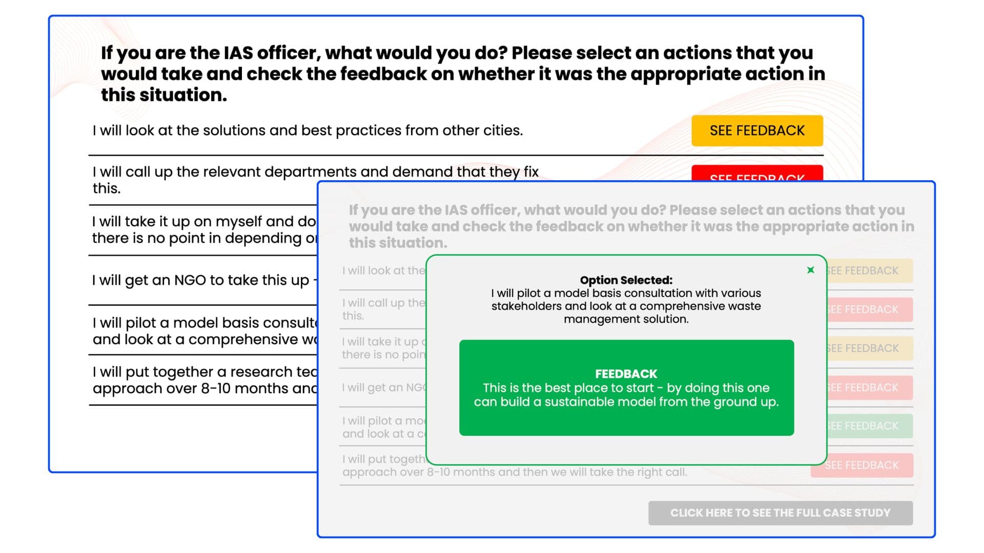 Scenario-Based Decision Exercises